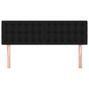 sengegavle 144x5x78/88 cm stof sort