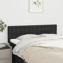 sengegavle 144x5x78/88 cm stof sort