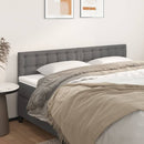 sengegavle 160x5x78/88 cm kunstlæder grå