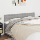sengegavle 180x5x78/88 cm stof lysegrå