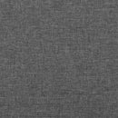 sengegavle 180x5x78/88 cm stof mørkegrå