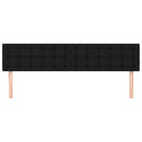 sengegavle 180x5x78/88 cm stof sort