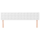 sengegavle 180x5x78/88 cm kunstlæder hvid