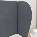 Hovedgærdeøre Dæmpet Grå 40 x 23 x 6 cm Fløjl