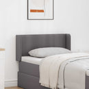 Hovedgærdeøre 2 pcs Grå 40 x 16 x 5 cm Plywood og Faux Læder