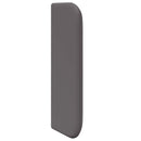Hovedgærdeøre 2 pcs Grå 40 x 16 x 5 cm Plywood og Faux Læder