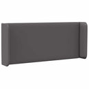 Hovedgærdeøre 2 pcs Grå 40 x 16 x 5 cm Plywood og Faux Læder