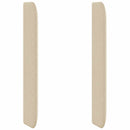 Hovedgærdeøre Creme 80 x 16 x 4 cm Stof