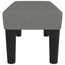 bænk 70x30x30 cm stof mørkegrå