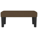 bænk 70x30x30 cm stof brun