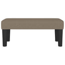 bænk 70x30x30 cm stof gråbrun