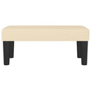 bænk 70x30x30 cm stof cremefarvet