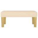 bænk 70x30x30 cm stof cremefarvet