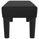 bænk 70x30x30 cm kunstlæder sort