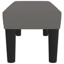 bænk 70x30x30 cm kunstlæder grå