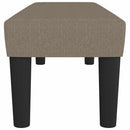 bænk 100x30x30 cm stof gråbrun