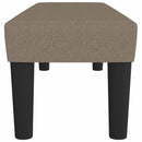 bænk 100x30x30 cm stof gråbrun