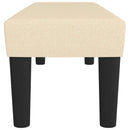 bænk 100x30x30 cm stof cremefarvet