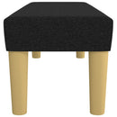bænk 100x30x30 cm stof sort