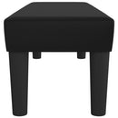 bænk 100x30x30 cm kunstlæder sort