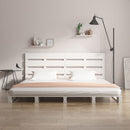 sengeramme uden madras 140x200 cm massivt fyrretræ hvid