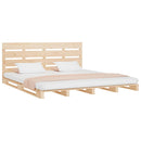 sengeramme uden madras 200x200 cm massivt fyrretræ