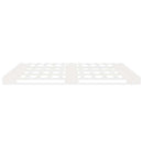 sengeramme uden madras 200x200 cm massivt fyrretræ hvid