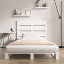sengeramme uden madras 75x190 cm massivt fyrretræ hvid