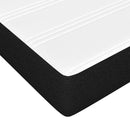 springmadras med pocketfjedre medium 80x200x20 cm stof sort
