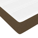 springmadras med pocketfjedre medium 80x200x20 cm stof mørkebrun
