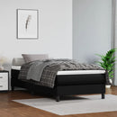 springmadras med pocketfjedre medium 80x200x20 cm kunstlæder sort