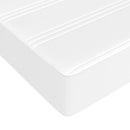 springmadras med pocketfjedre medium 80x200x20 cm kunstlæder hvid