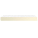 springmadras med pocketfjedre medium 80x200x20 cm kunstlæder creme