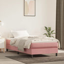 springmadras med pocketfjedre medium 80x200x20 cm fløjl pink