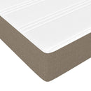 springmadras med pocketfjedre medium 90x190x20 cm stof gråbrun