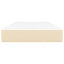 springmadras med pocketfjedre medium 90x190x20 cm stof cremefarvet