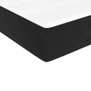 springmadras med pocketfjedre medium 90x190x20 cm fløjl sort
