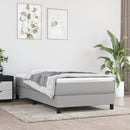 springmadras med pocketfjedre medium 90x200x20 cm stof lysegrå