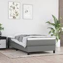 springmadras med pocketfjedre medium 90x200x20 cm stof mørkegrå