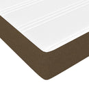 springmadras med pocketfjedre medium 90x200x20 cm stof mørkebrun