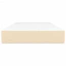 springmadras med pocketfjedre medium 90x200x20 cm stof cremefarvet