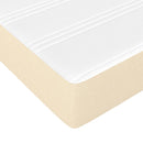 springmadras med pocketfjedre medium 90x200x20 cm stof cremefarvet
