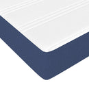 springmadras med pocketfjedre medium 90x200x20 cm stof blå