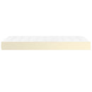 springmadras med pocketfjedre medium 90x200x20 cm kunstlæder creme