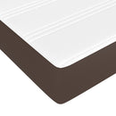 springmadras med pocketfjedre medium 90x200x20 cm kunstlæder brun