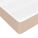 springmadras m. pocketfjedre medium 90x200x20 cm kunstlæder cappuccino