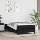 springmadras med pocketfjedre medium 100x200x20 cm stof sort