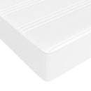 springmadras med pocketfjedre medium 100x200x20 cm kunstlæder hvid
