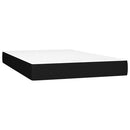 springmadras med pocketfjedre medium 120x200x20 cm stof sort