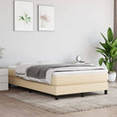 springmadras med pocketfjedre medium 120x200x20 cm stof cremefarvet